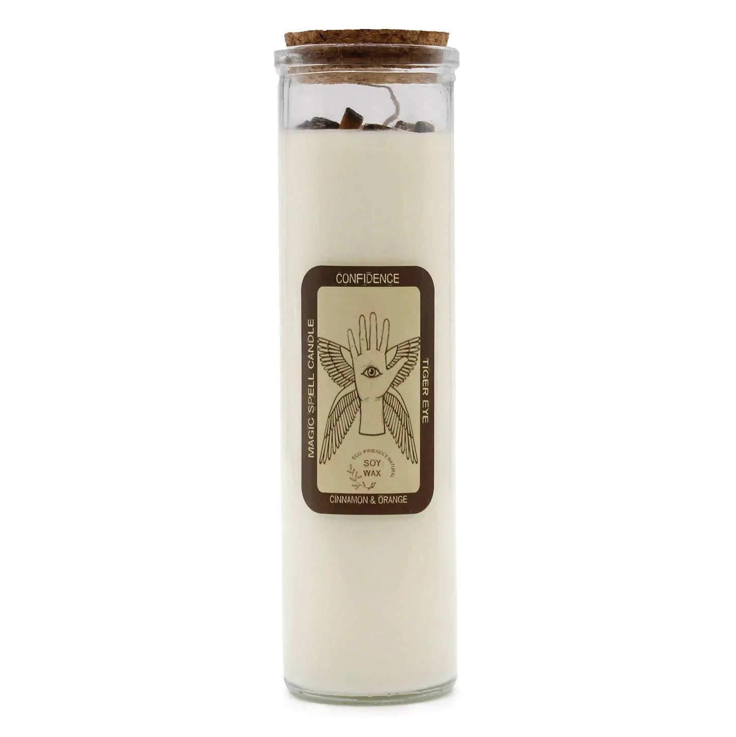 Ritualljus med kristaller - Självförtroende Spiritana