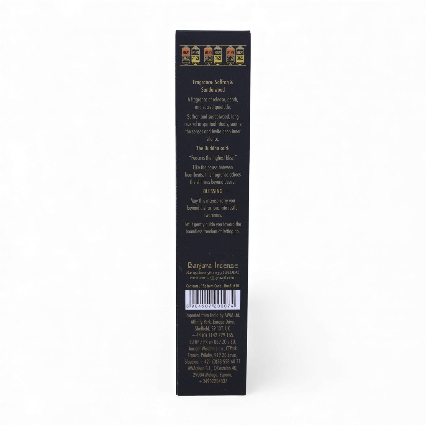 Rökelsepinnar - Nirvana, Saffron & Sandalwood Spiritana