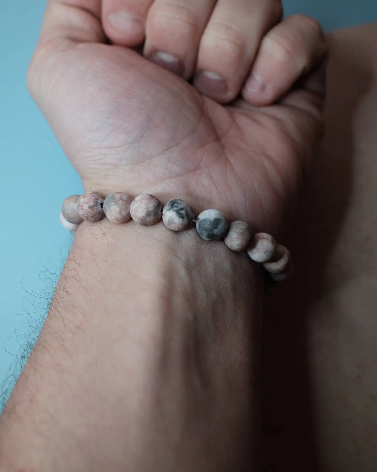 Armband - Rosa Zebrajaspis (8 mm) Spiritana