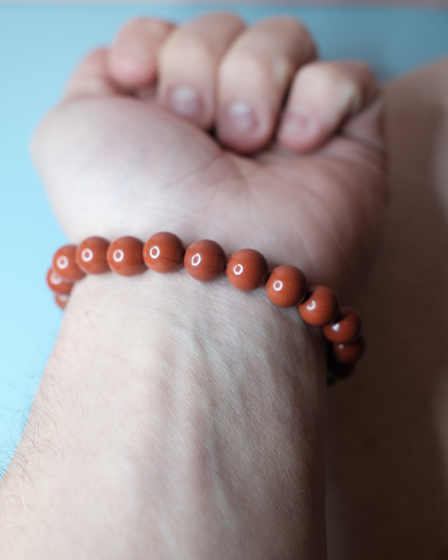 Armband - Röd Jaspis (8 mm)