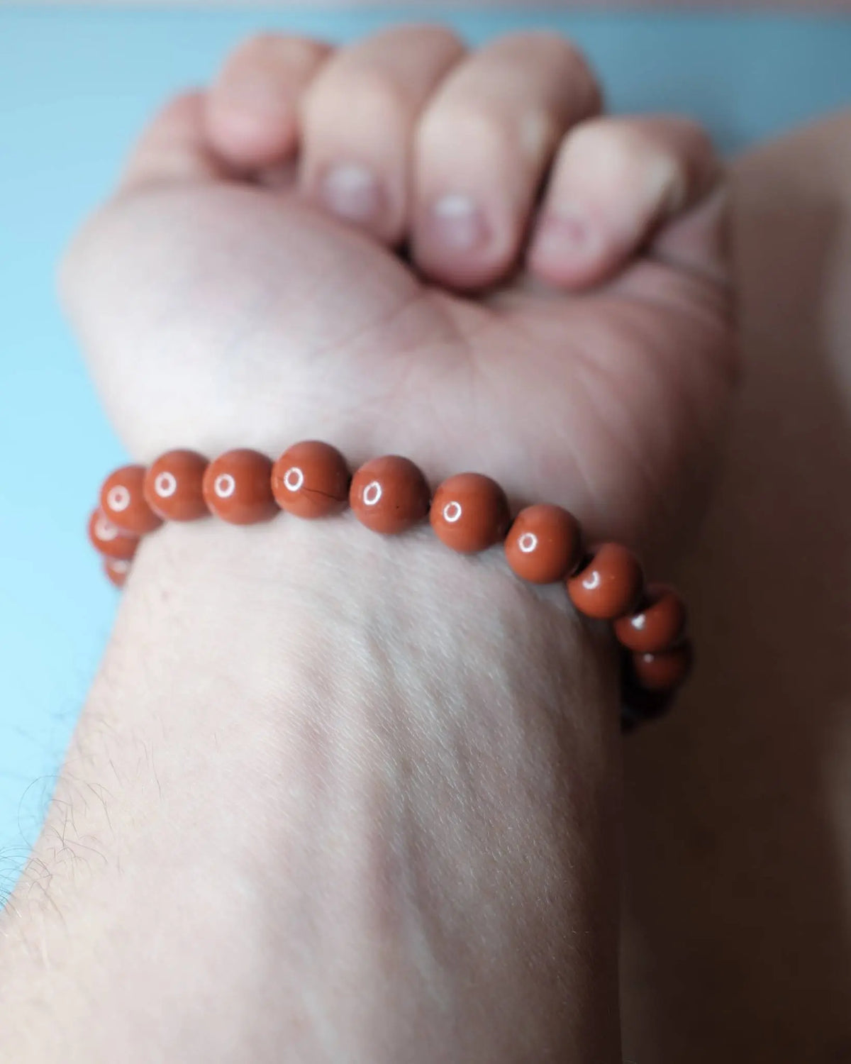 Armband - Röd Jaspis (8 mm) Spiritana