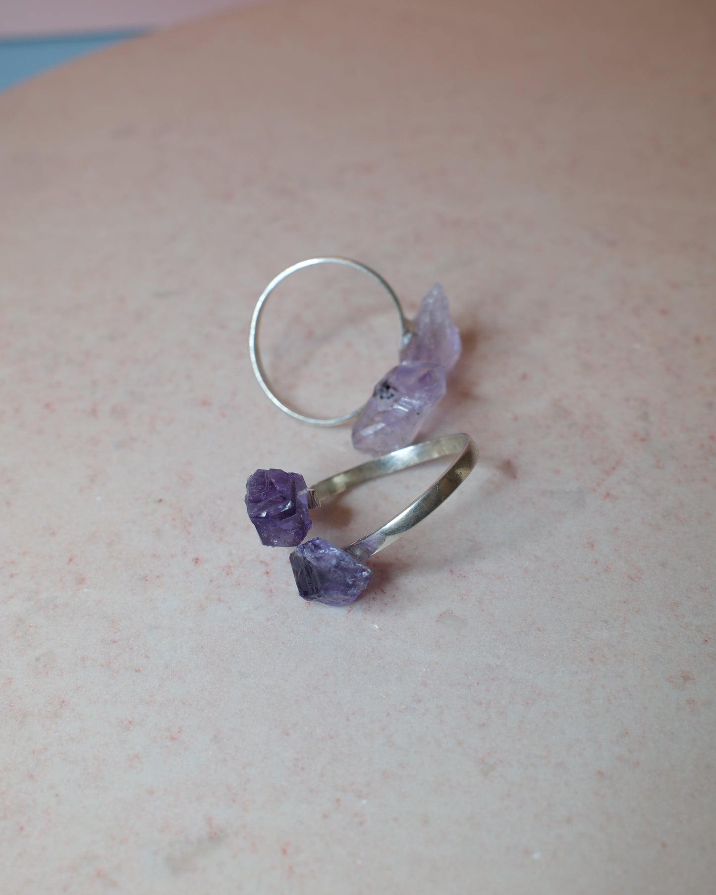 Ametist ring, sterlingsilver