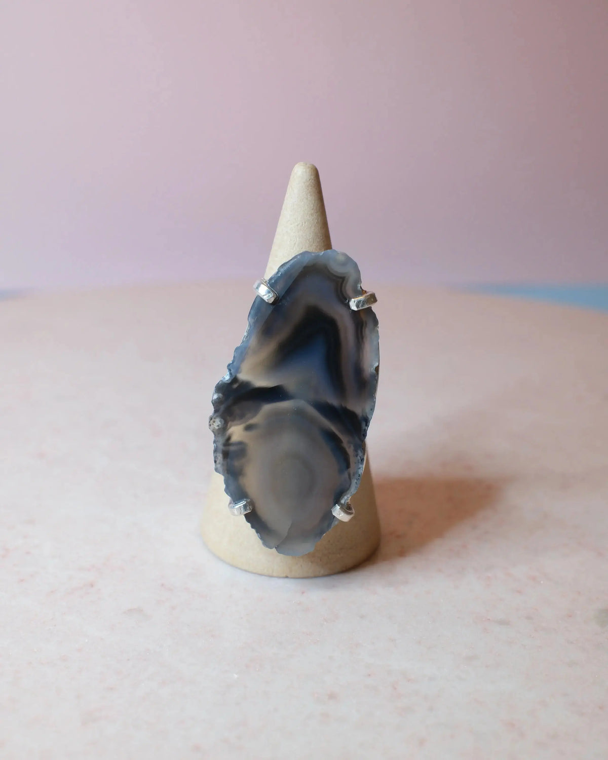 Agat ring, silver (A) Spiritana
