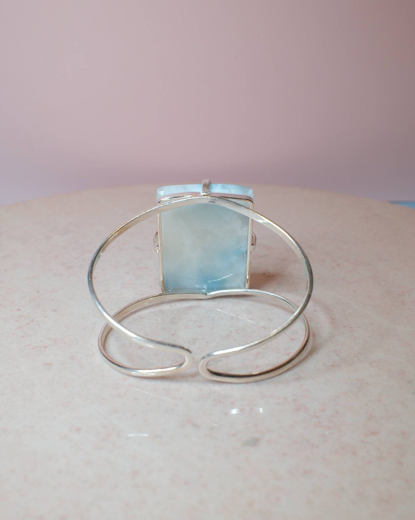 Larimar armband, silver (D) Spiritana