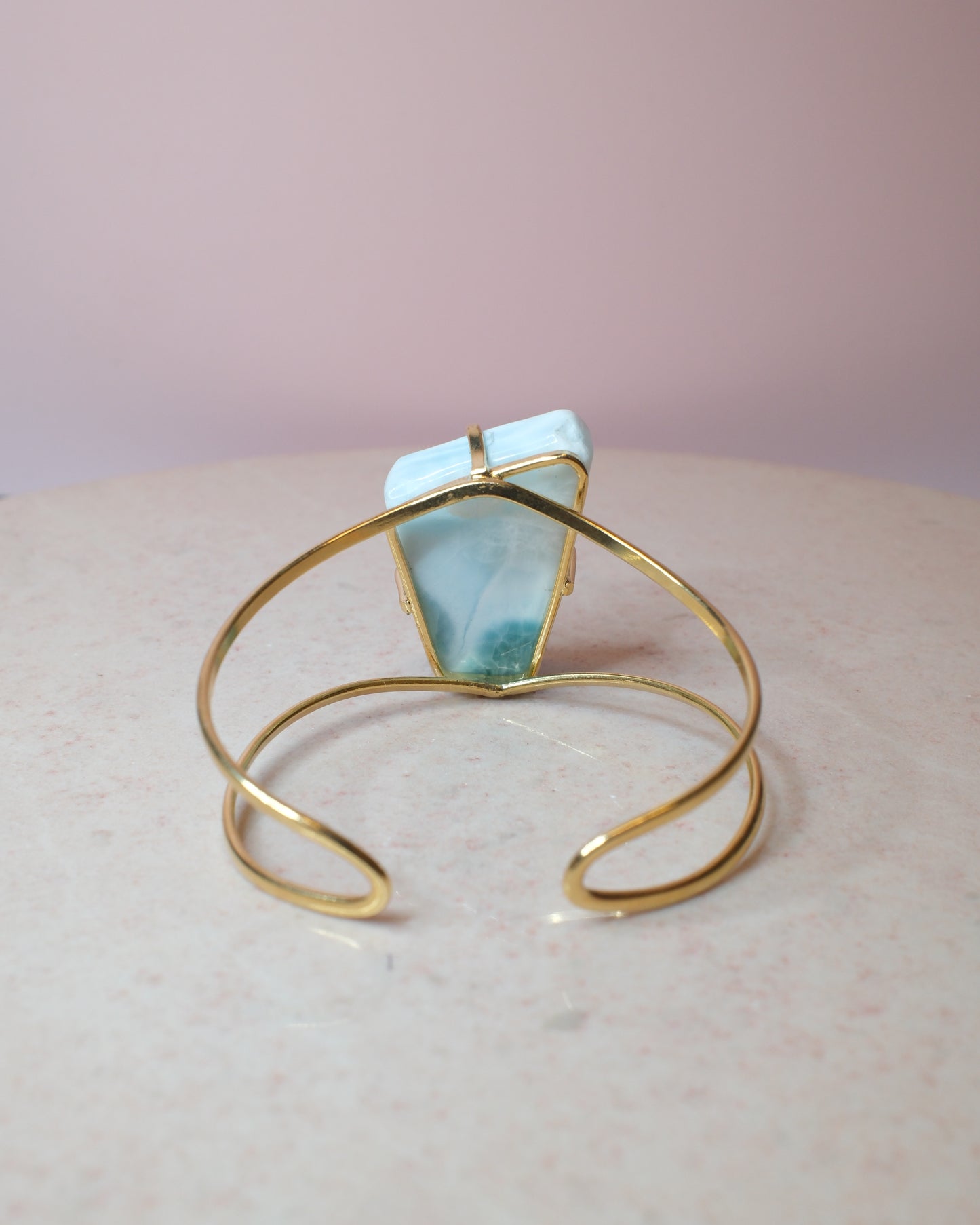 Larimar armband, guld (C)