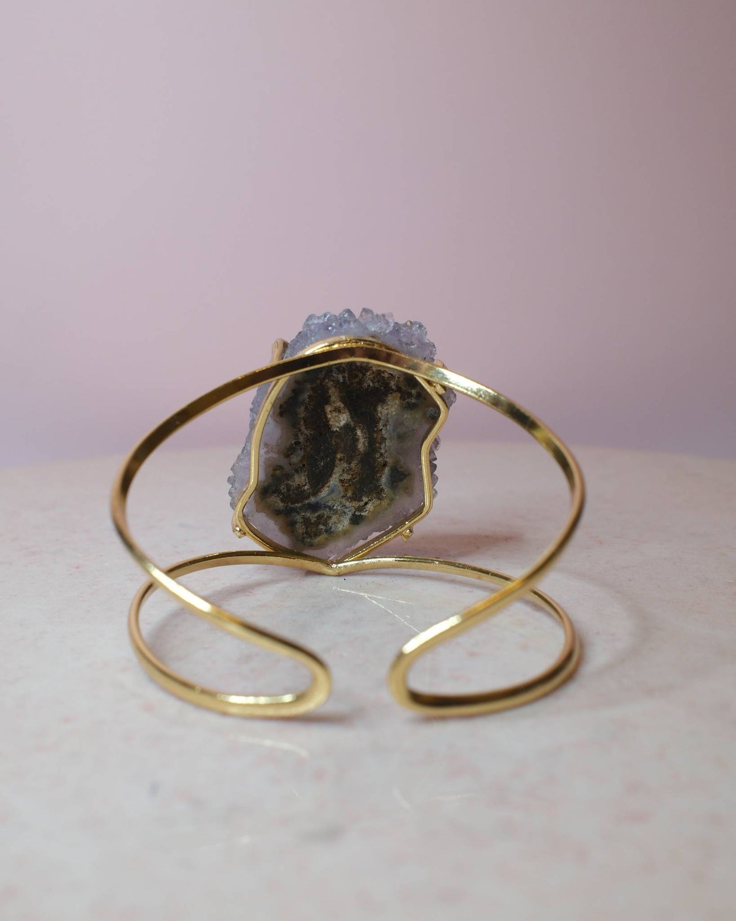 Ametist armband, guld (A) Spiritana