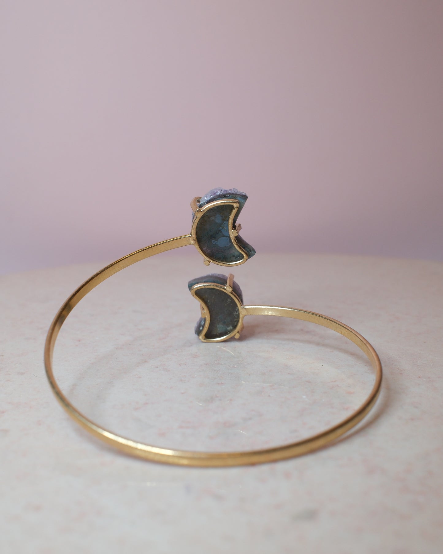 Ametist armband, guld (B)
