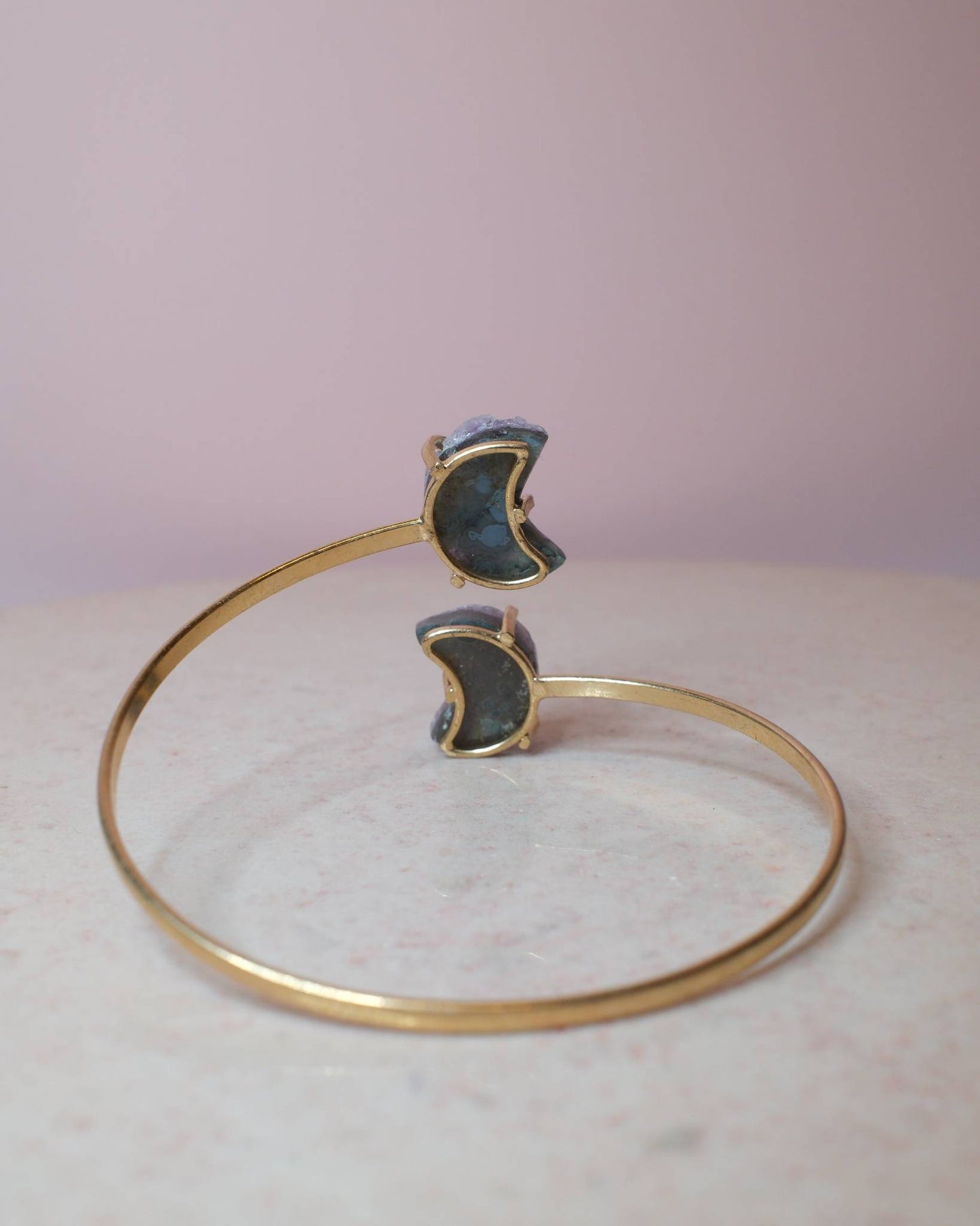 Ametist armband, guld (B) Spiritana