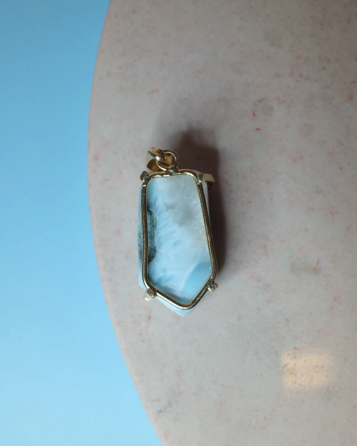 Larimar hänge, guld (A) Spiritana