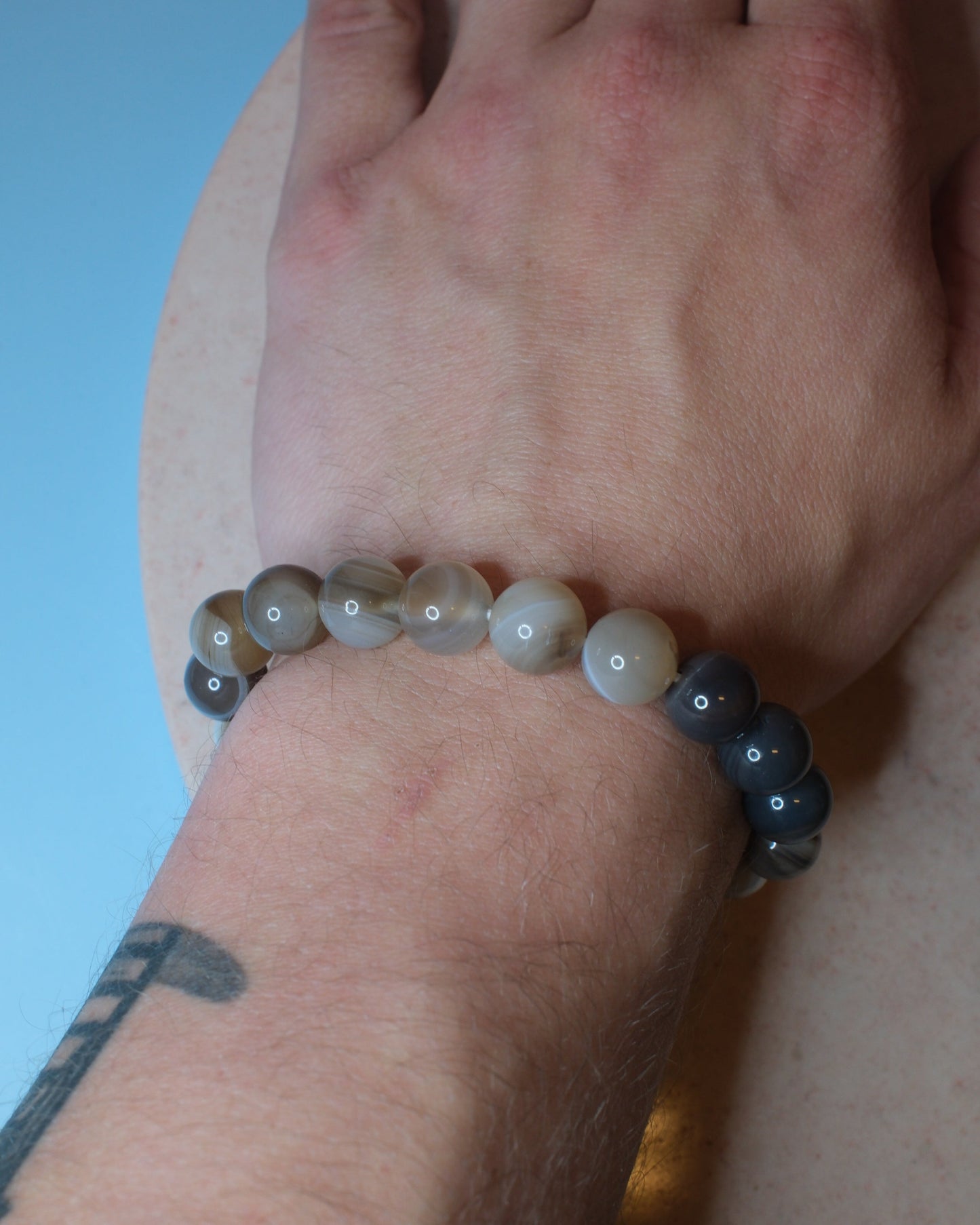 Botswanaagat armband, 10 mm