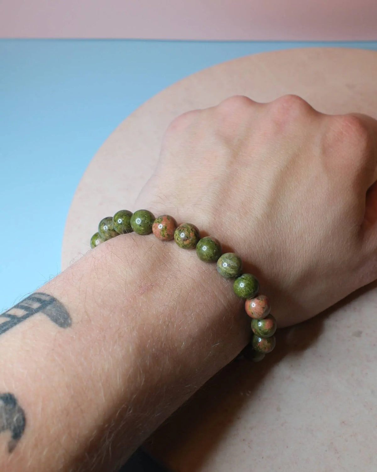 Armband - Grön Jaspis (8 mm) Spiritana