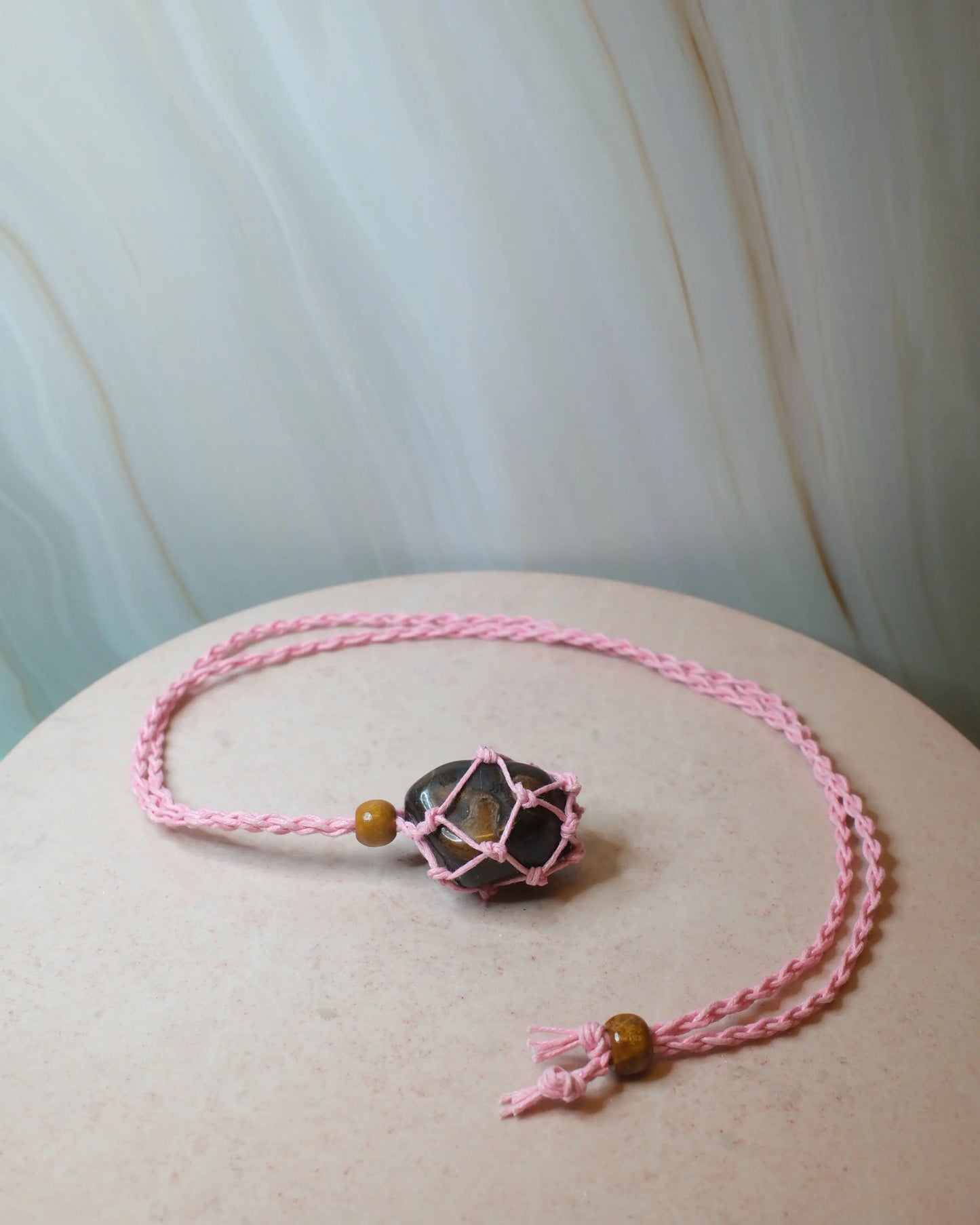 Halsband till kristaller, rosa Spiritana