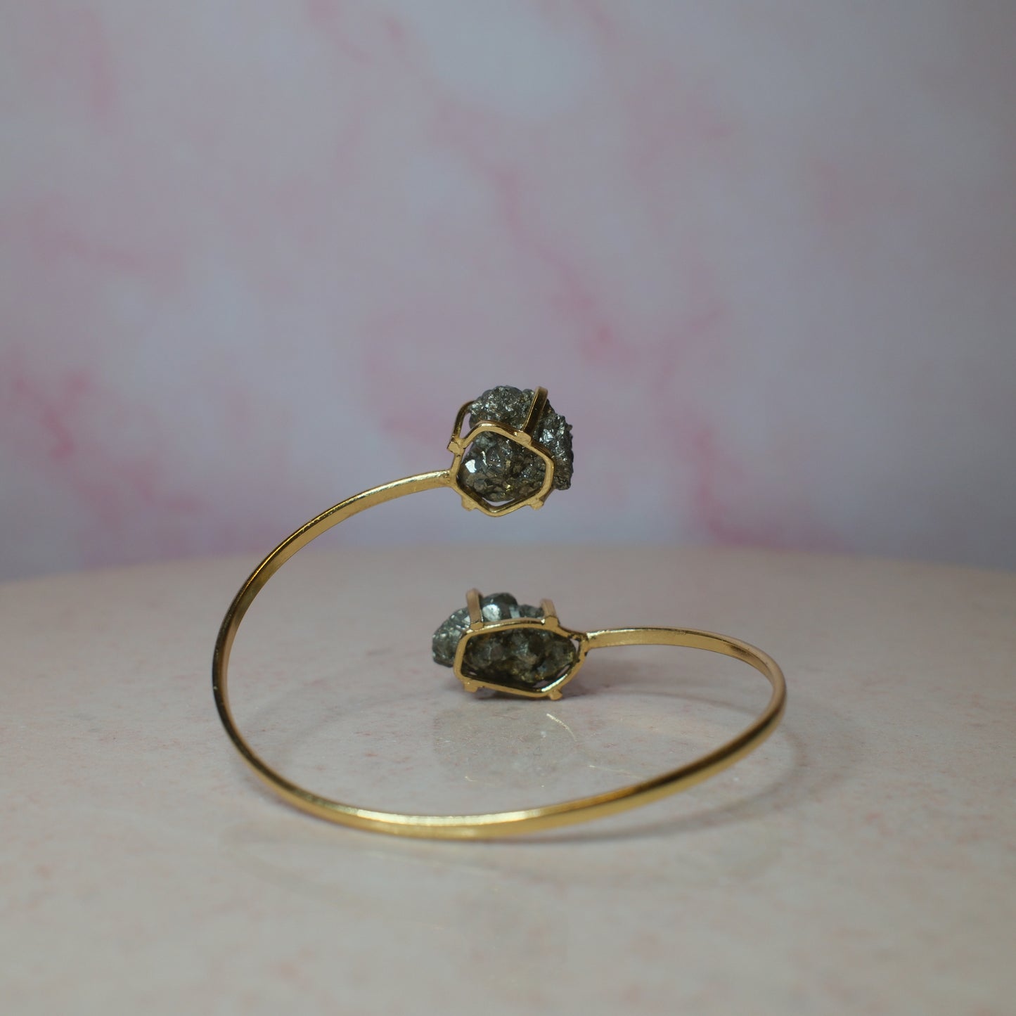 Pyrit armband, guld (A) Spiritana