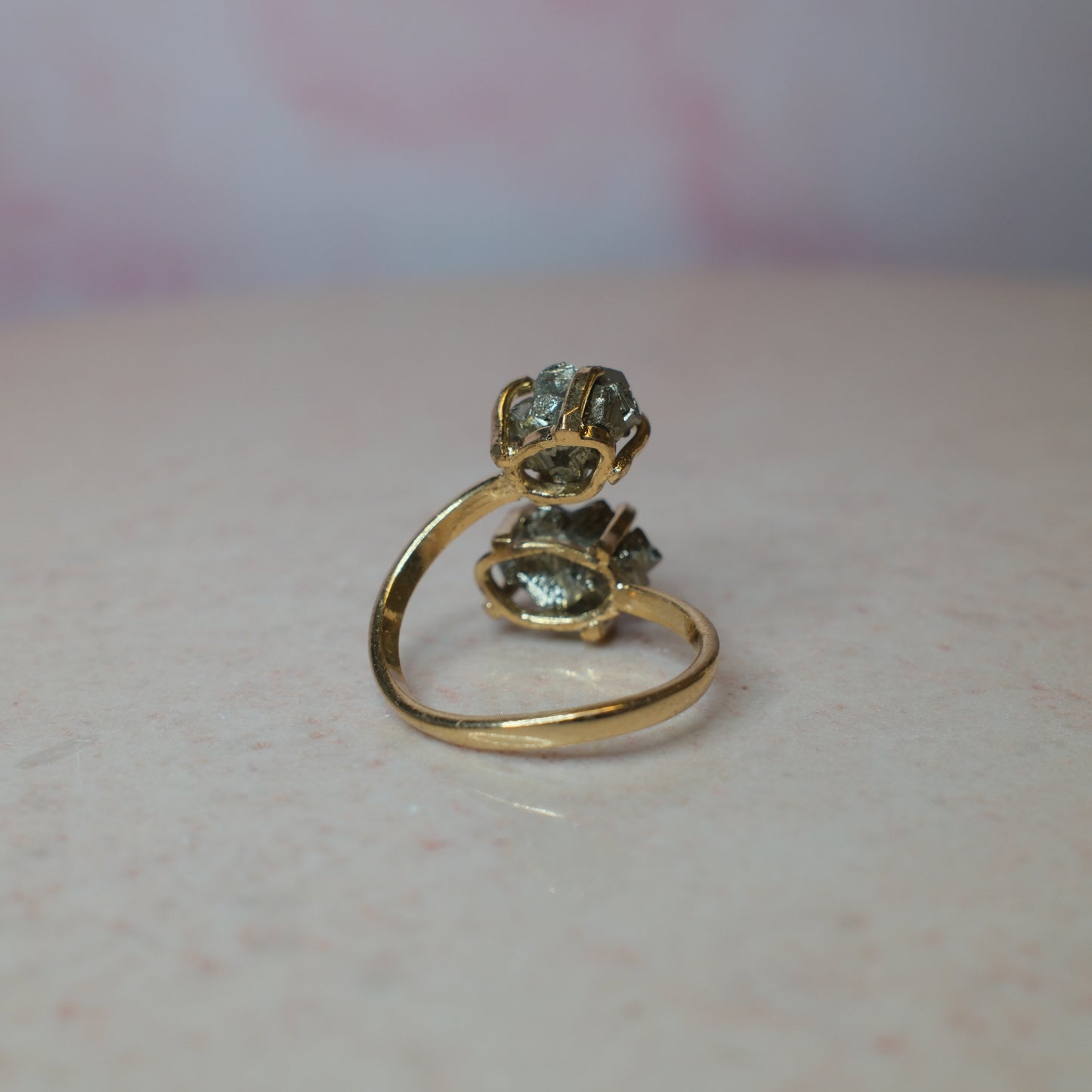 Pyrit ring, guld (B) Spiritana