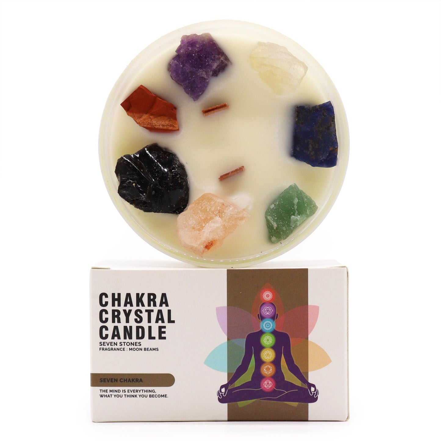Chakraljus med kristaller - Sjunde Chaktrat