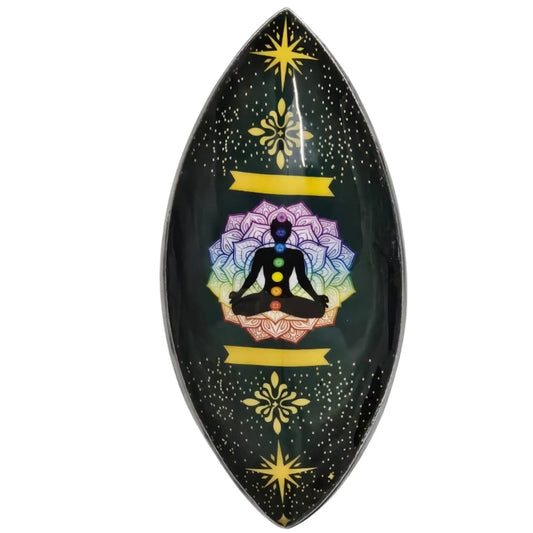 Rökelseskål i Aluminium – Lotus, Buddha & Chakra Spiritana