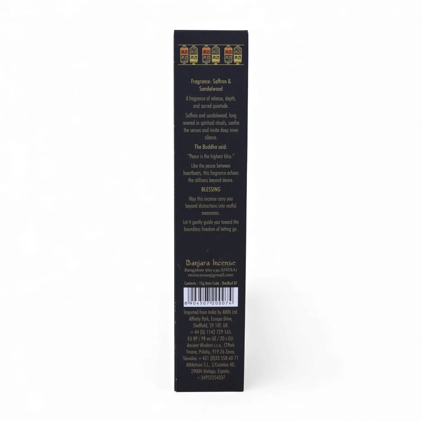 Rökelsepinnar - Nirvana, Saffron & Sandalwood Spiritana