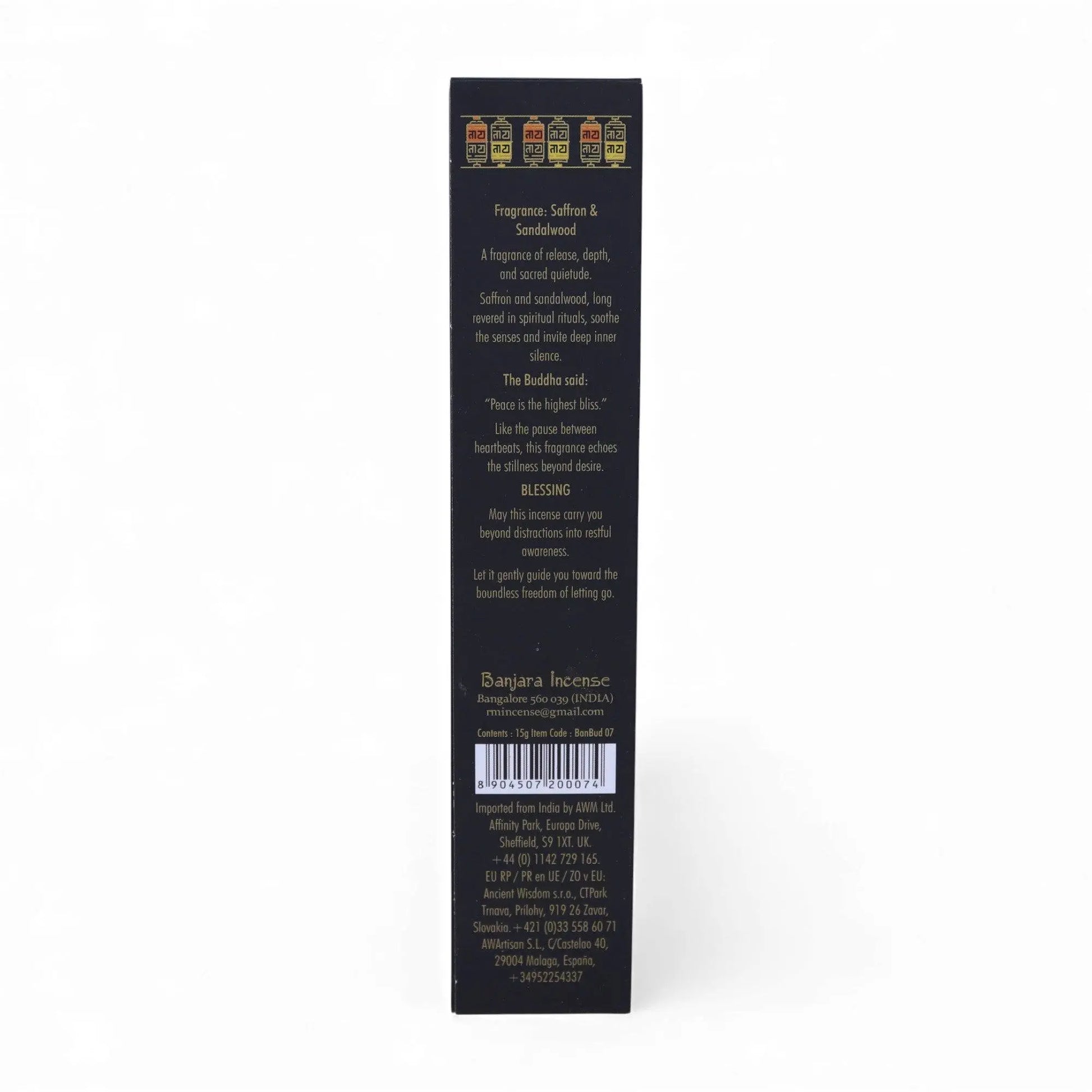 Rökelsepinnar - Nirvana, Saffron & Sandalwood Spiritana