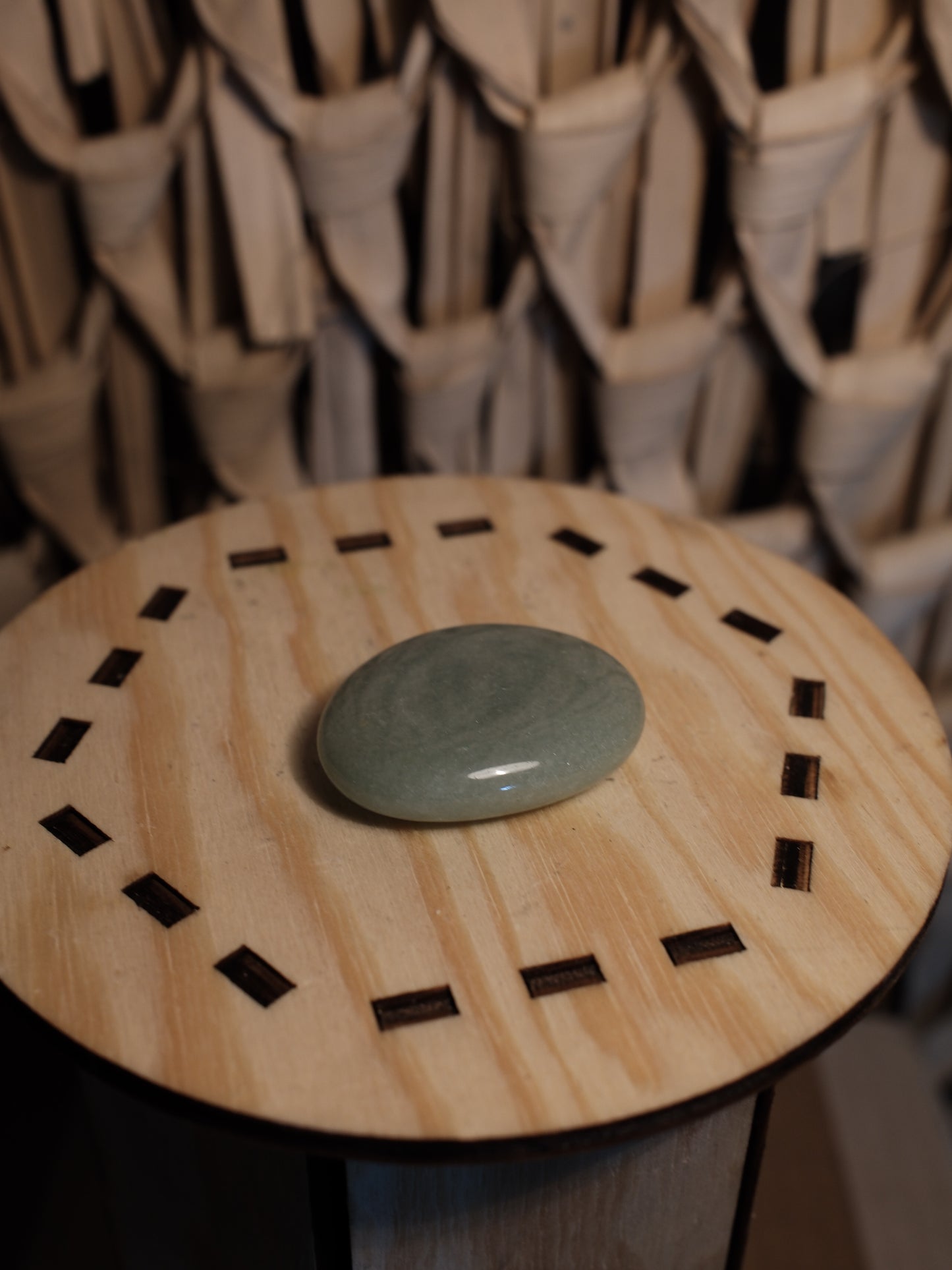 Grön Kvarts Handsten, Trumlad