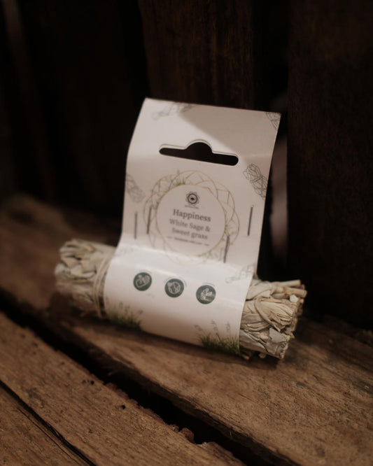 Smudge Stick - White Sage & Sweetgrass (10 cm)