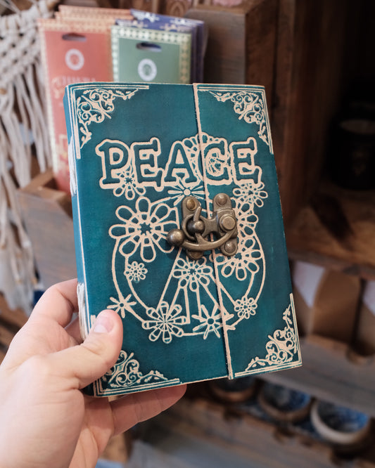 Läderanteckningsbok - Green Peace