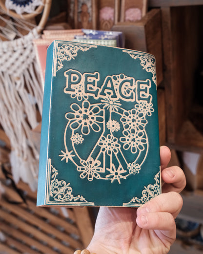 Anteckningsbok, läder - Green Peace