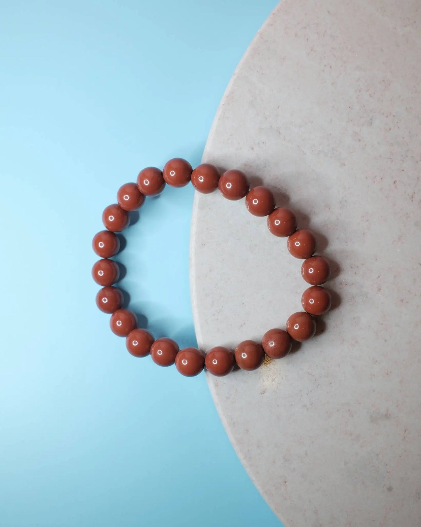 Armband - Röd Jaspis (8 mm) Spiritana