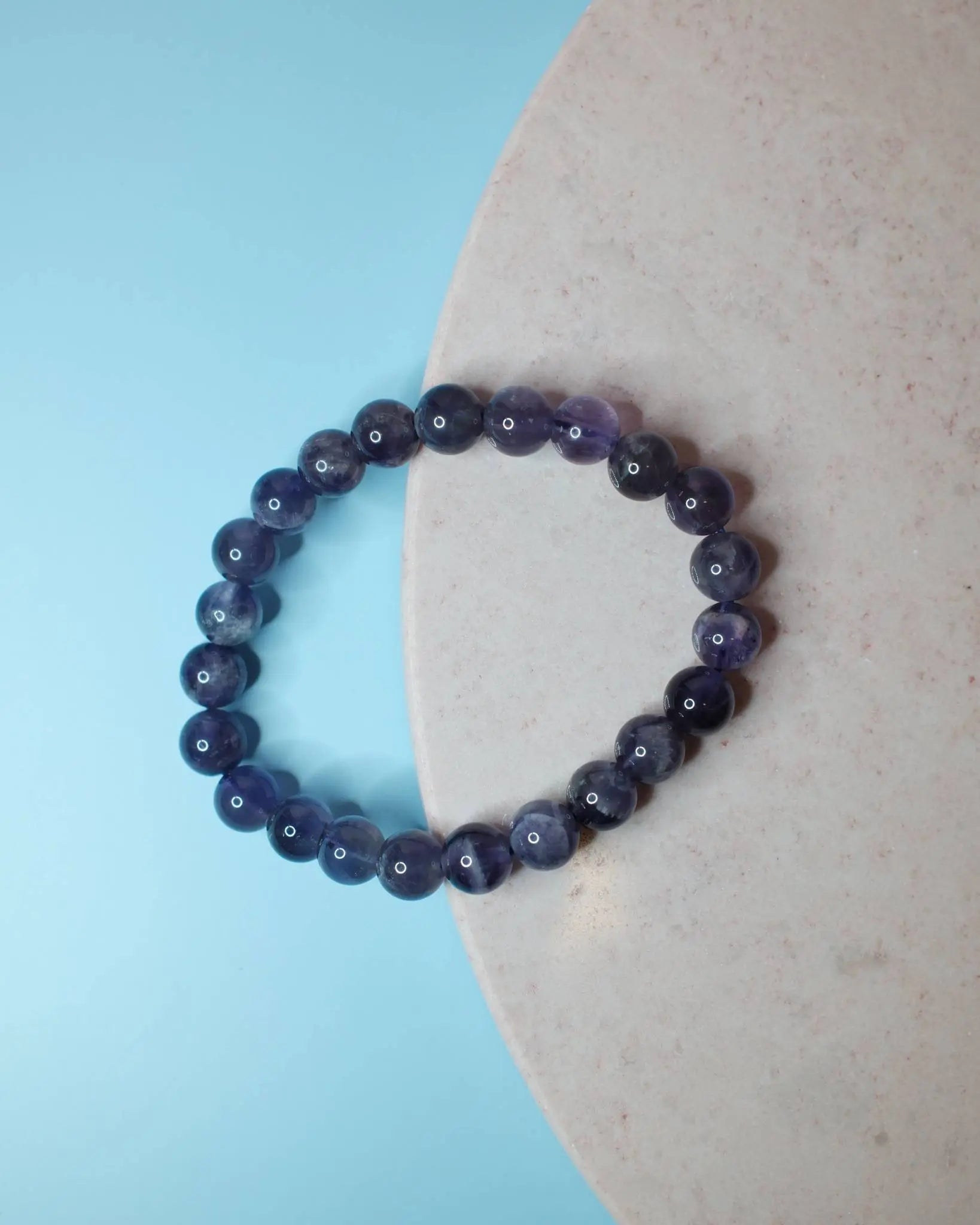 Armband - Ametist (8 mm) Spiritana