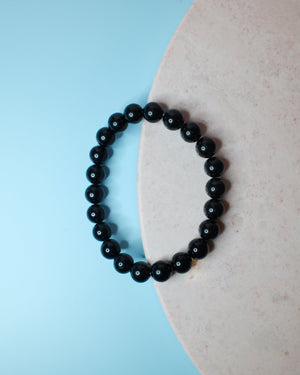 Svart Turmalin Armband, 10 mm
