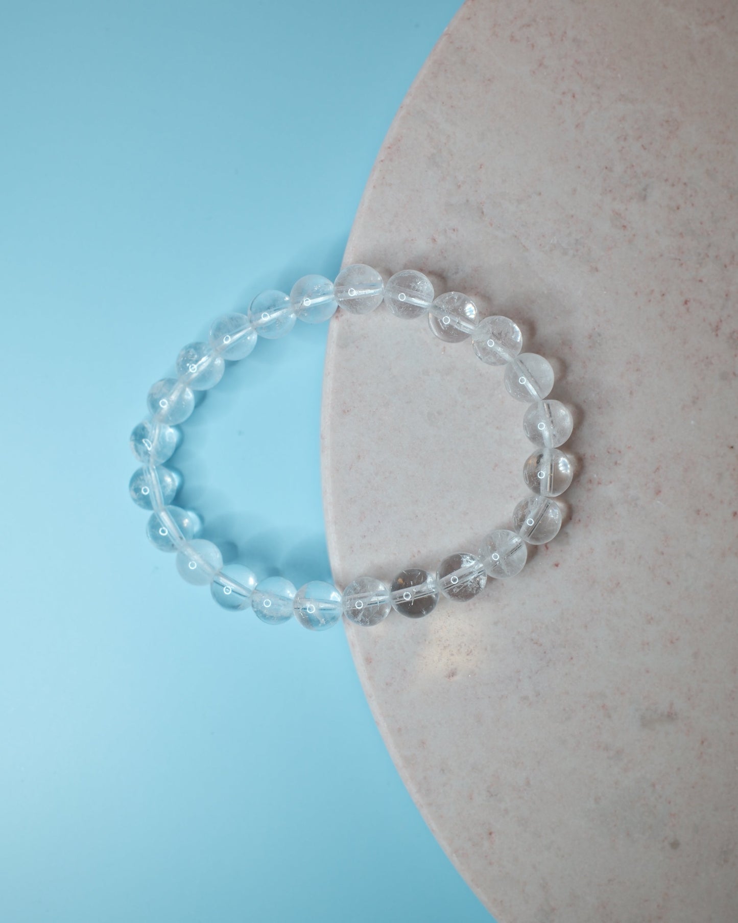 Armband - Vit Kvarts (8 mm)