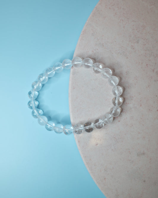 Armband - Vit Kvarts (8 mm)