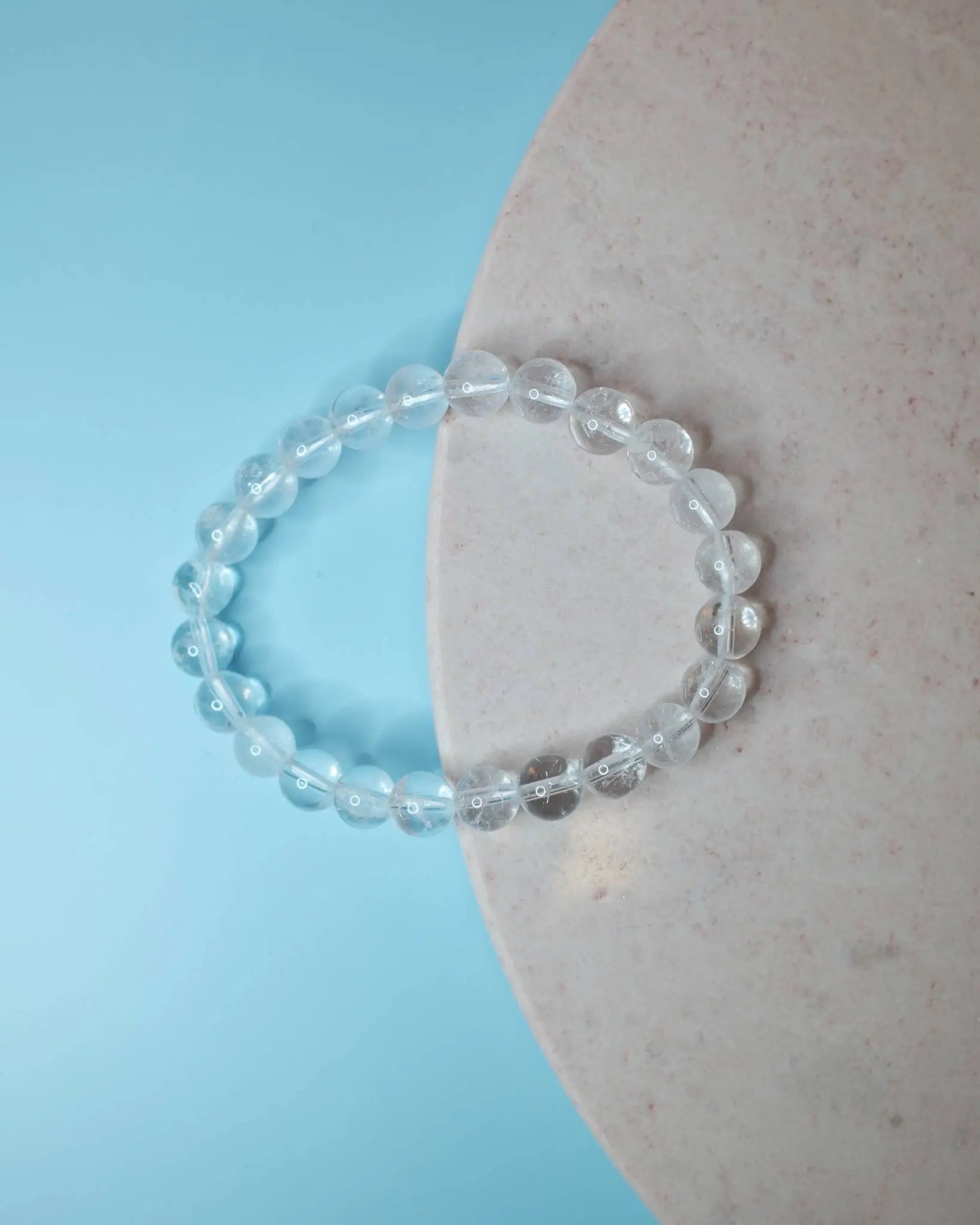 Armband - Vit Kvarts (8 mm) Spiritana