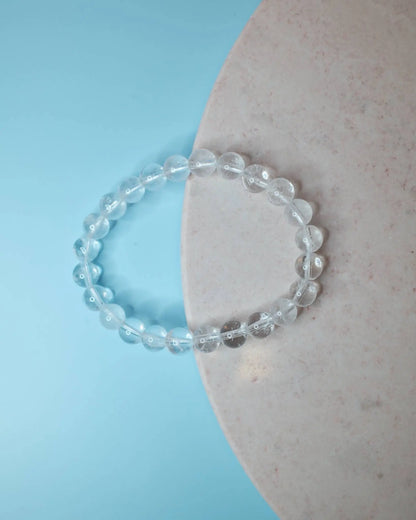 Armband - Vit Kvarts (8 mm) Spiritana
