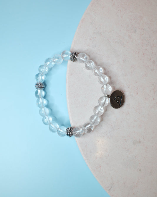 Bergkristall Buddha, armband
