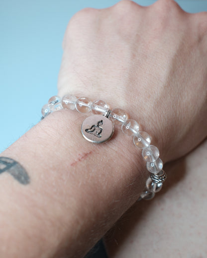 Bergkristall Buddha, armband