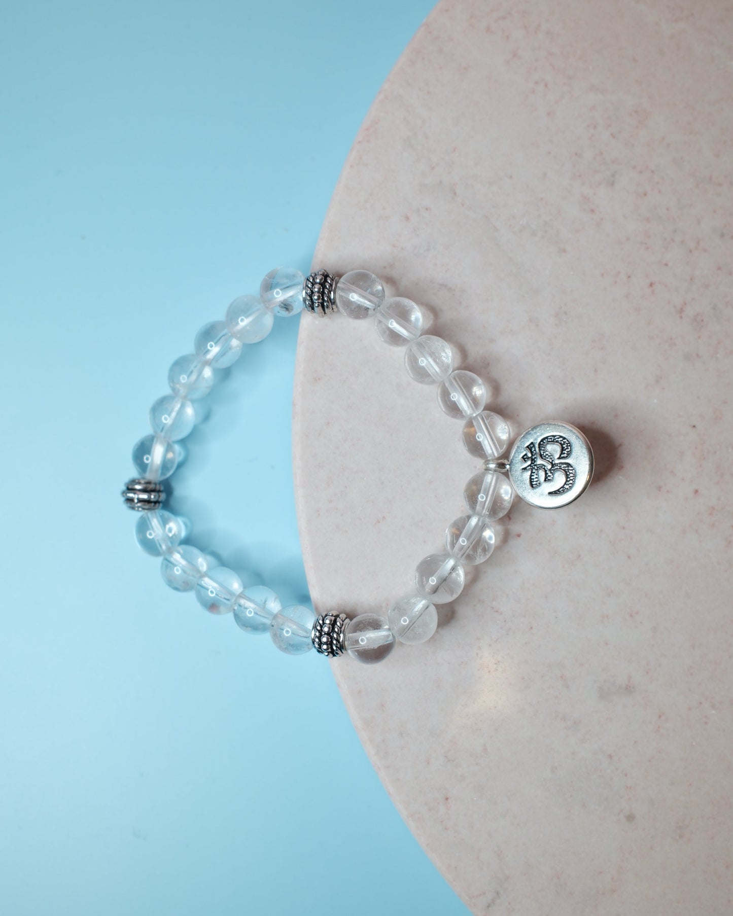 Bergkristall OM, armband (8mm)