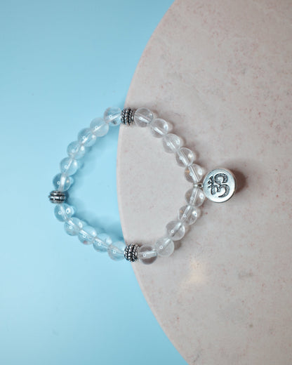 Bergkristall OM, armband (8mm)
