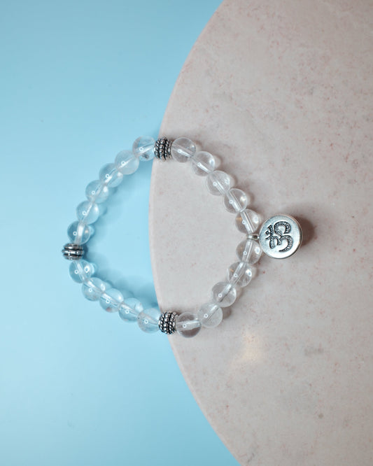 Bergkristall OM, armband (8mm)