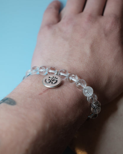 Bergkristall OM, armband (8mm)