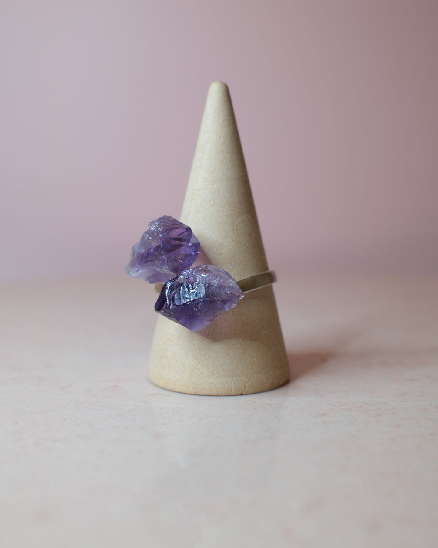Ametist ring, sterlingsilver