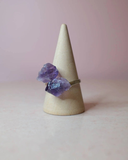 Ametist ring, sterlingsilver Spiritana