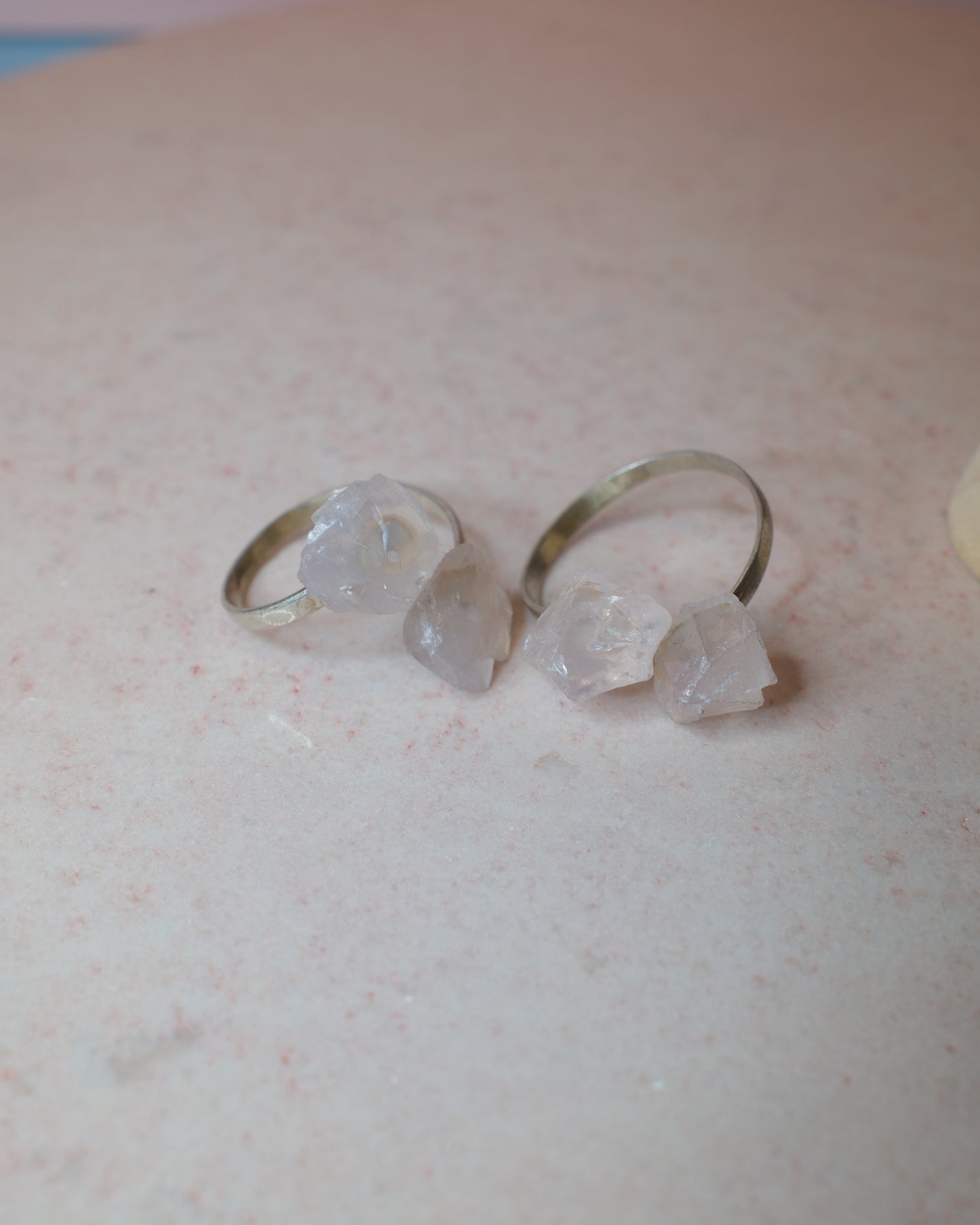 Rosenkvarts ring, sterlingsilver