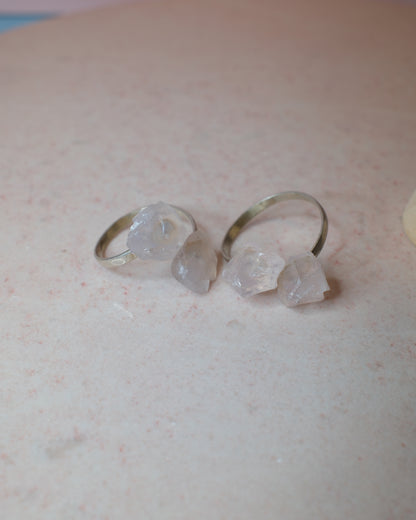 Rosenkvarts ring, sterlingsilver