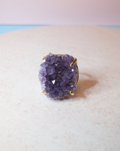 Ametist ring, guld (A)