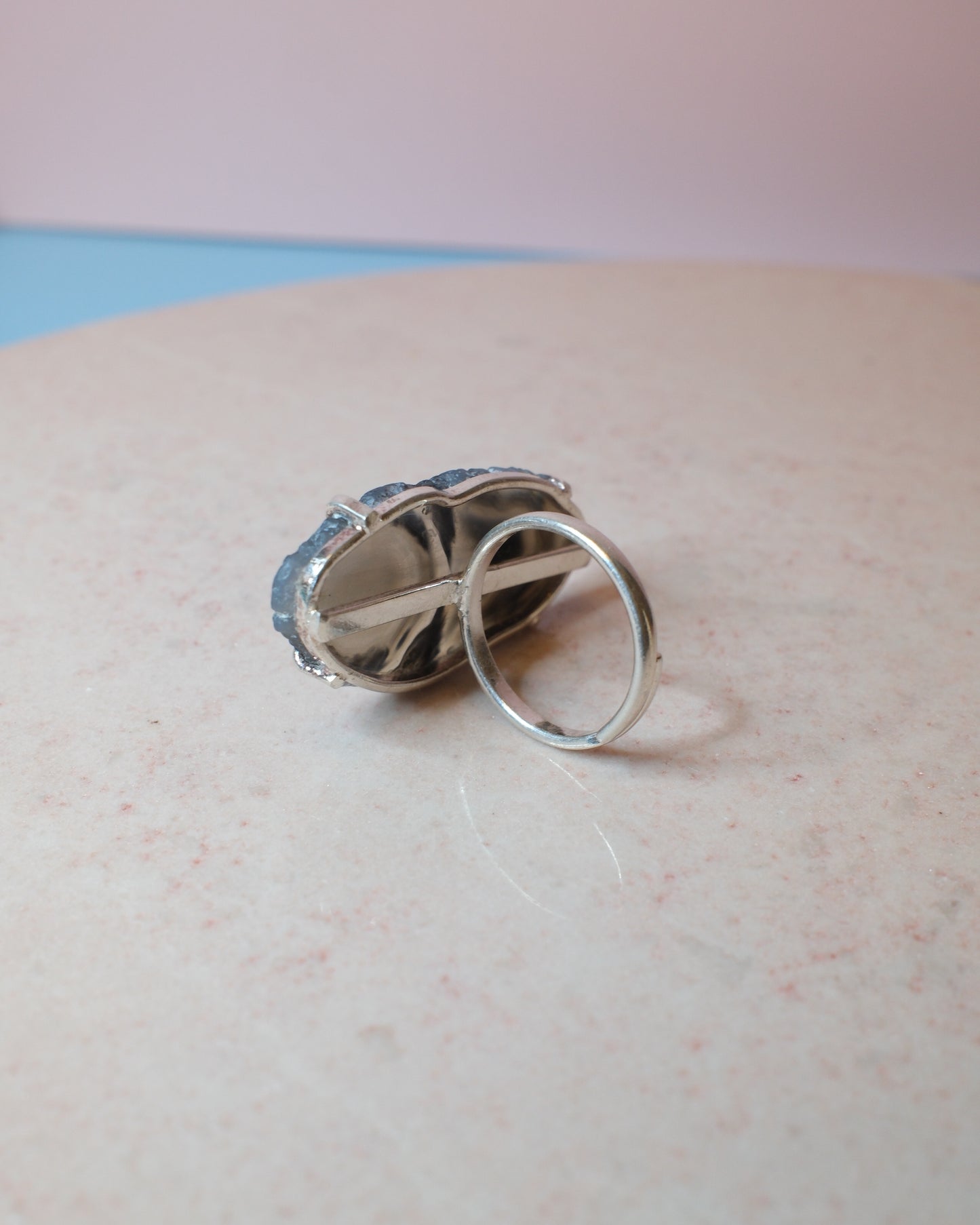 Agat ring, silver (A)