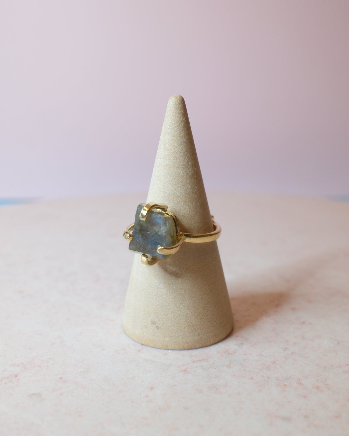 Labradorit ring, guld (A)