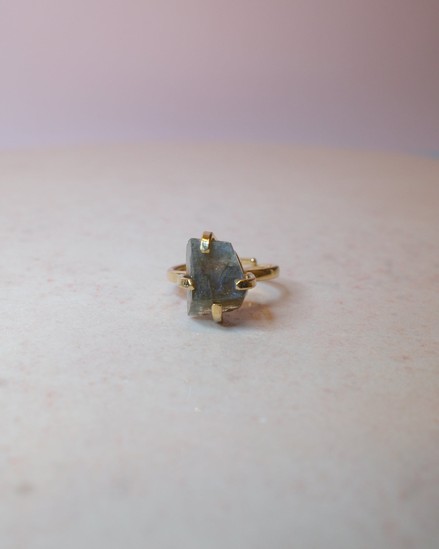 Labradorit ring, guld (A)