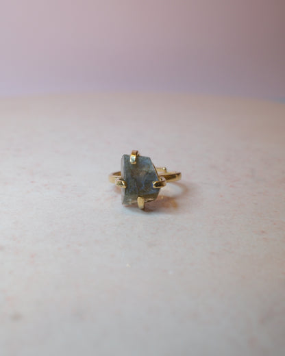 Labradorit ring, guld (A)