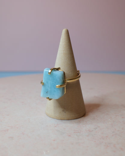 Larimar ring, guld (F)