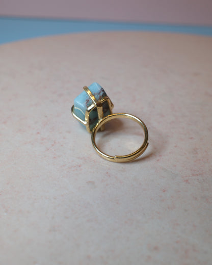 Larimar ring, guld (F)